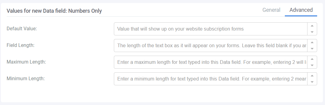 How to Add a Number Field